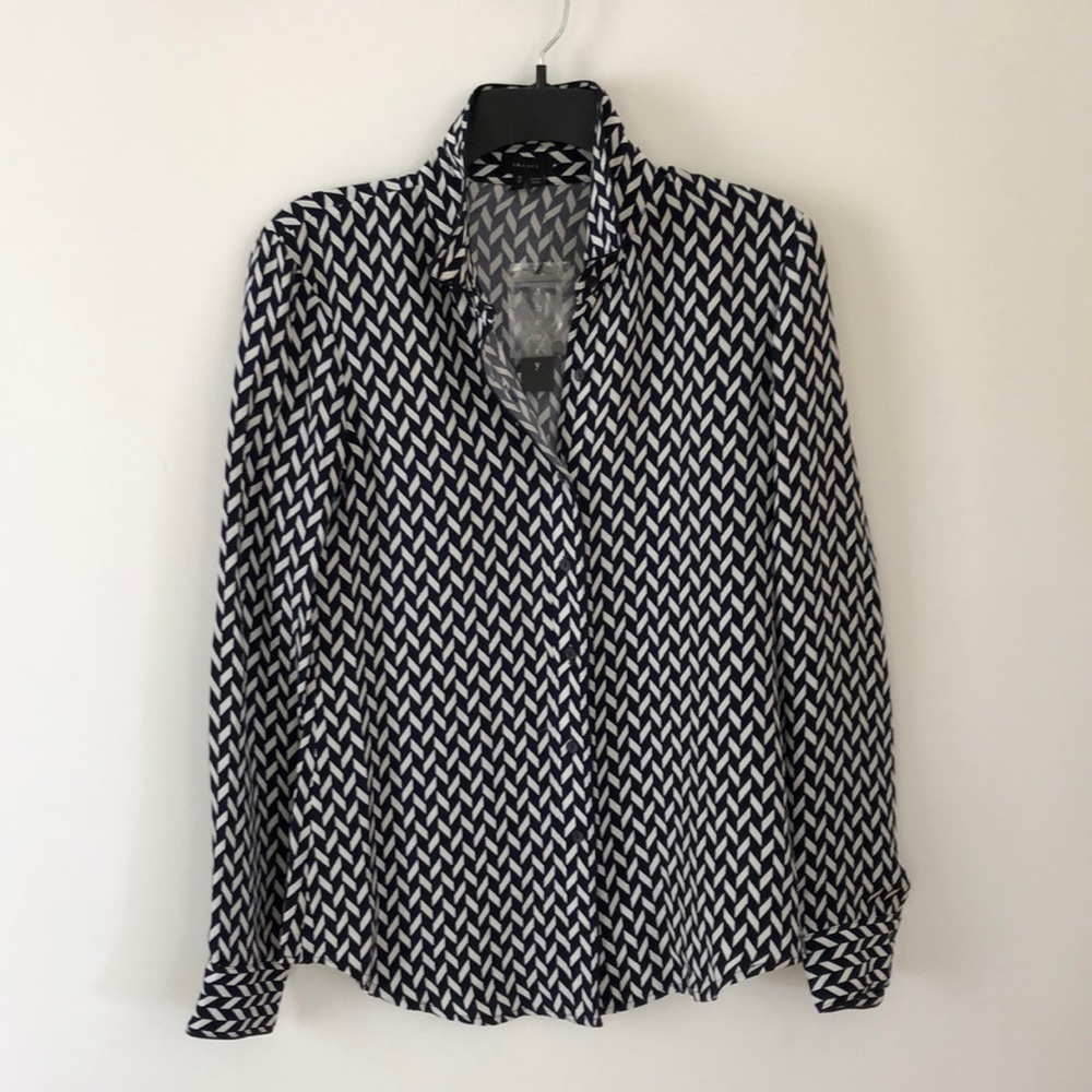 Theory silk collared shirt - new with tag